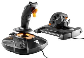 Photo ČR: Letecký joystick a plynový pedál Thrustmaster T.16000M FCS HOTAS