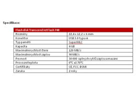 Photo ČR: Flash disk s technológiou SuperMLC od firmy Transcend s nadpriemernými parametrami