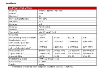 Photo ČR: Transcend uvádza rýchle M.2 SSD disky MTE850 s NVMe