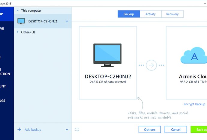 Photo Acronis True Image 2018: Dáta pod palcom a v bezpečí