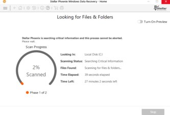 Photo Pomocník pri hľadaní strateného: Stellar Phoenix Data Recovery System Home pre Windows