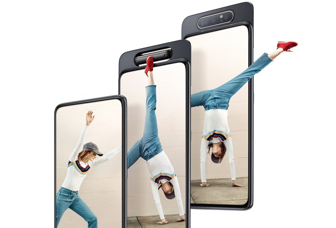 Photo Samsung Galaxy A80 / Netradičné riešenie výsuvného a otočného fotoaparátu