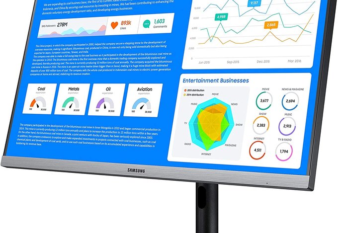 Photo Samsung SR650 – úsporný a ergonomický monitor do biznisu