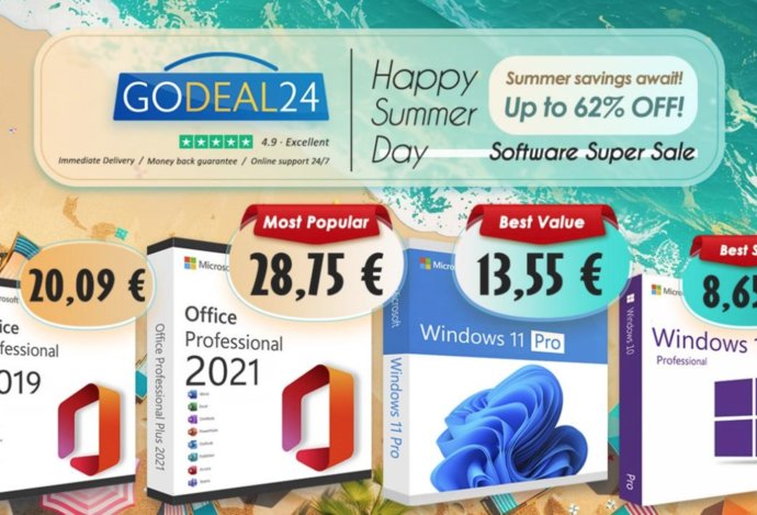 Photo Zvýšte doživotne svoju produktivitu s Microsoft Office 2021 od 17 € a Windows 11 od 10 € v letnom výpredaji Godeal24