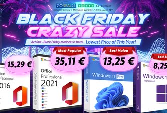 Photo Doživotný Microsoft Office už od 15 € a originálny Windows 11 od 10 €! Najnižšie ceny roka počas Black Friday na Godeal24!