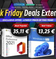 Photo Získajte doživotný balík Microsoft Office a Windows 10 od 8 € na predĺžené ponuky Godeal24 Black Friday!