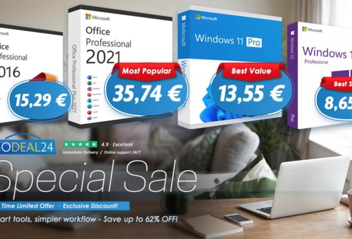 Photo Najlepšie ponuky na doživotné licencie Microsoft Office a Windows 11 Pro už od 10 € na Godeal24!