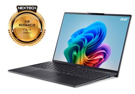 Photo ACER Swift 16 AI (SF16-51-77XS) / Výborný displej aj dostatok výkonu 