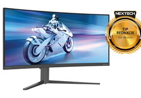 Photo Philips EVNIA 34M2C6500 / Zakrivený herný monitor s QD OLED panelom a efektmi Ambiglow